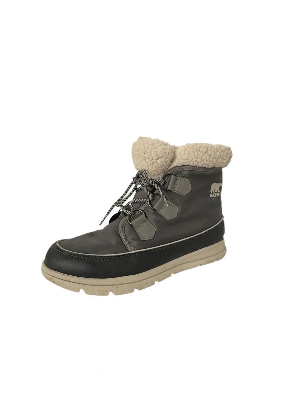 Sorel Women's Gray Explorer Carnival Waterproof Boot